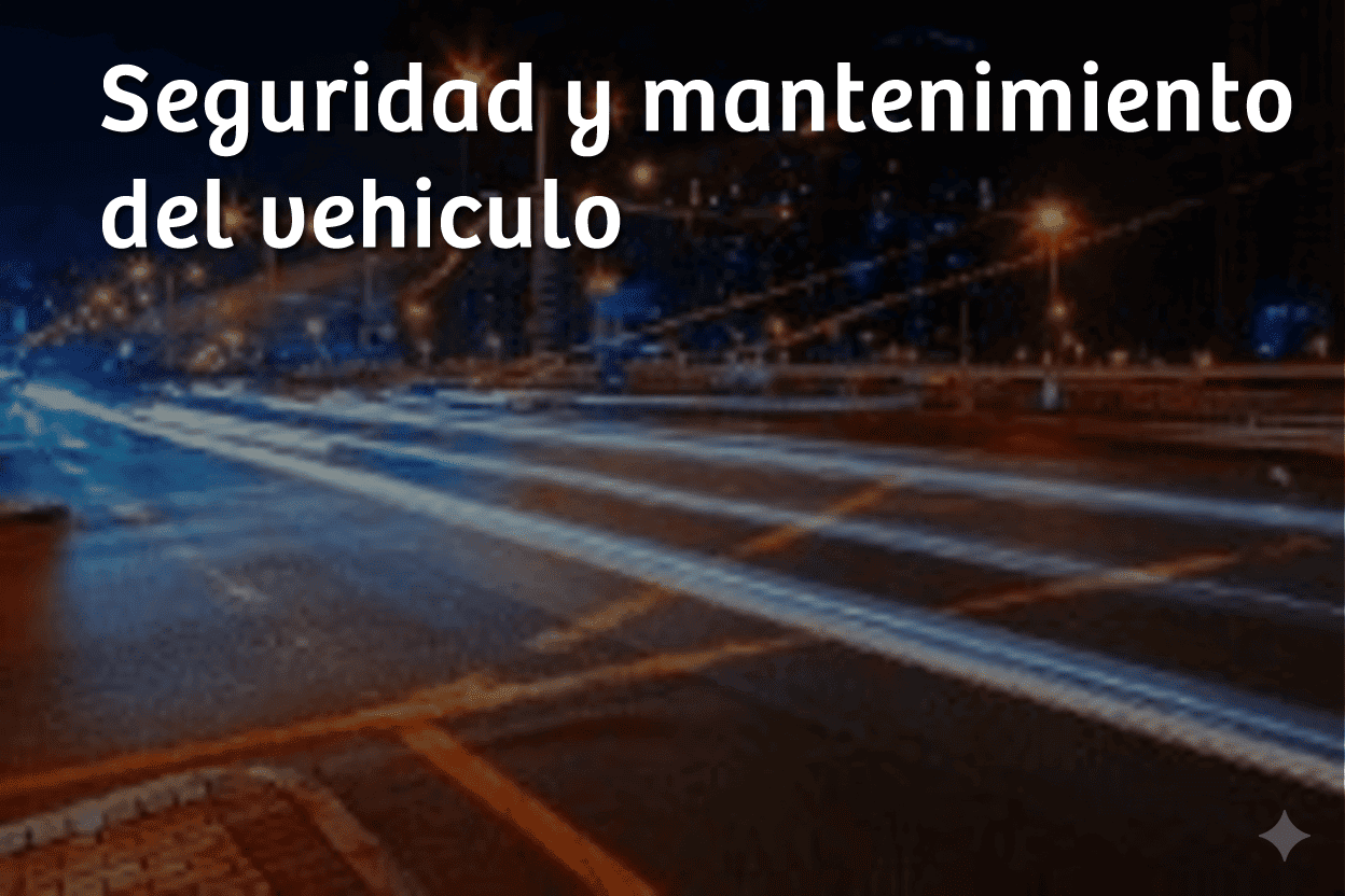 Seguridad y mantenimiento del vehiculo
